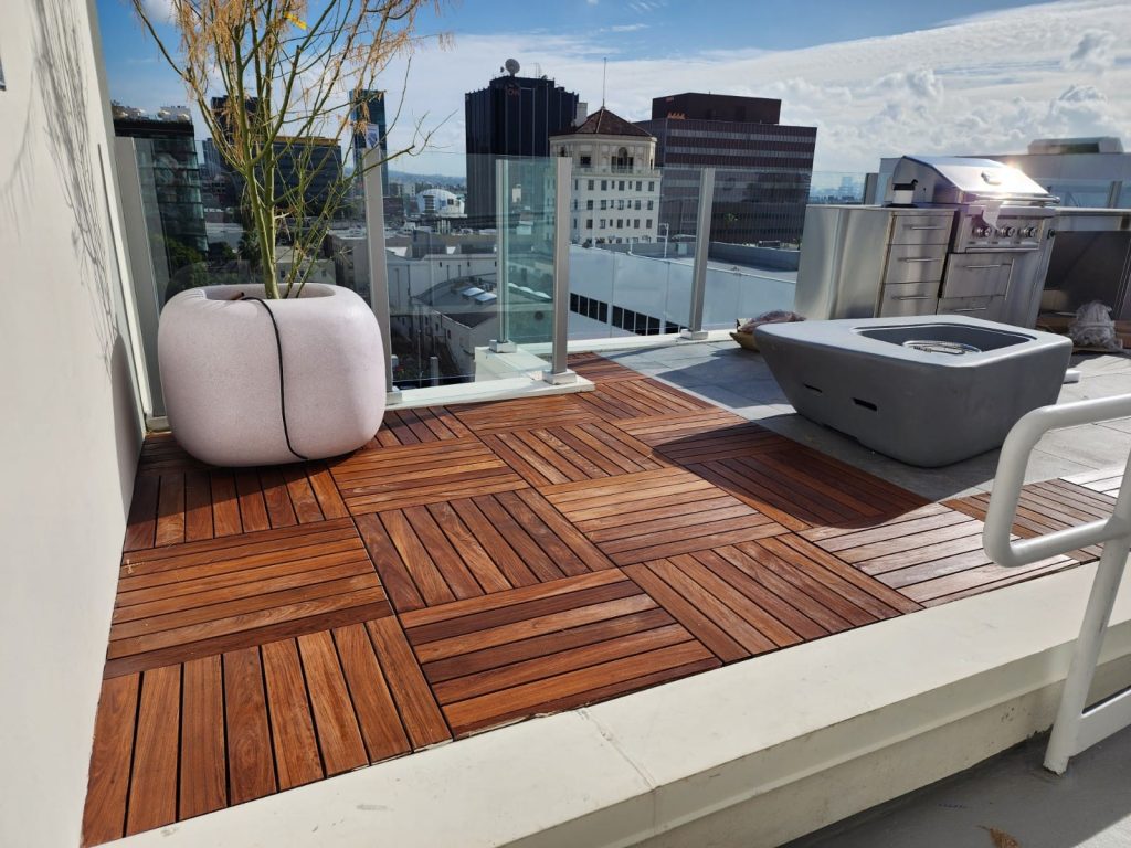 How to Install Ipe Deck Tiles