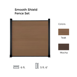 Prestige Collection Smooth Fence Set by Deckotech